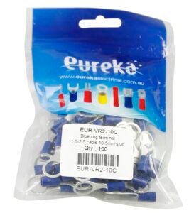 Ring Terminal Blue 1.5-2.5mm  10mm Stud 27 100 PKT
