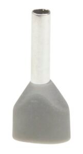 Boot Lace Pin Twin Grey 0.75 mm-8 mm len Pkt 100