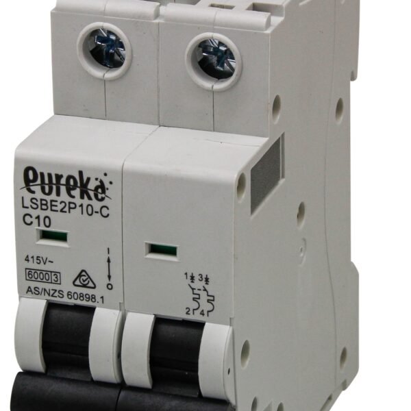 MCB EUREKA 2 Pole 6A D Curve 6kA
