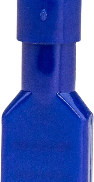 Qu Con Fem Blu 1.5-2.5mm Cab 6.3x0.8 90Degr 50 PKT