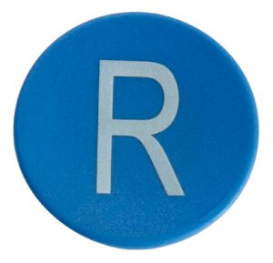 Button Plate for Pushbutton Reset Blue