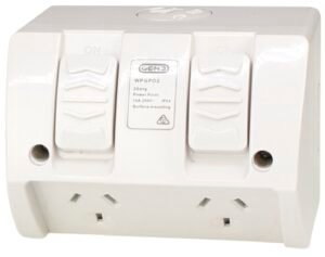 GPO Weatherproof 2 Gang IP54 10A