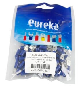 Quick Con Blue 1.5-2.5mm 6.3 x 0.8mm 100 PKT