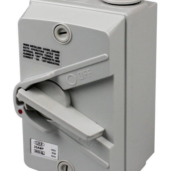 Isolator Enclosed IP56 1 Pole Mini type 35A