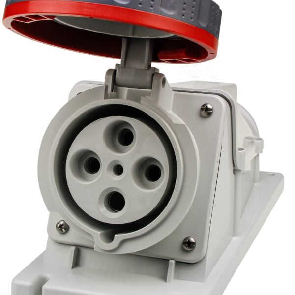 90Deg Surface Socket IP67 125A 415V 3P+E