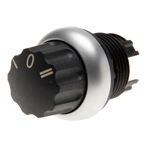 Selector Switch Rotary Head 2 Pos Spring Ret 40Deg
