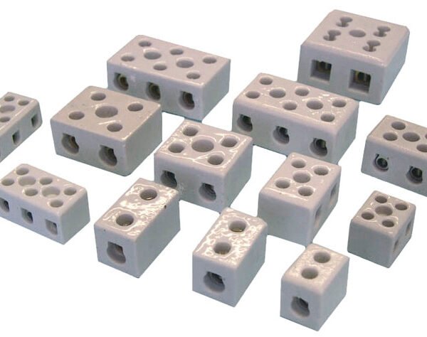 Terminal Block Porcelain 2 Wire Connect 34x29x21