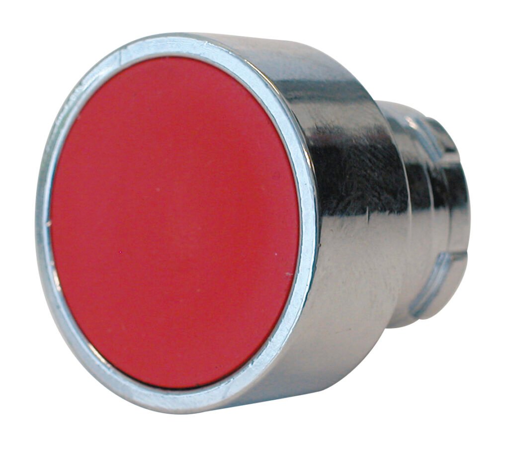 Pushbutton Red spring return