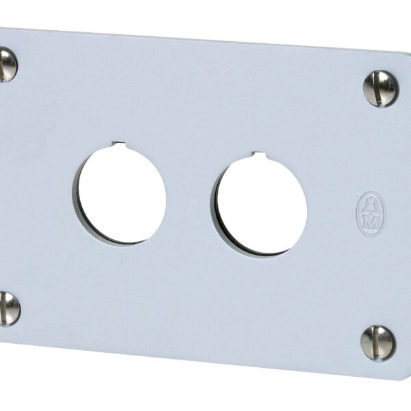 Flush Mounting Plate for Pushbuttons 2 Hole