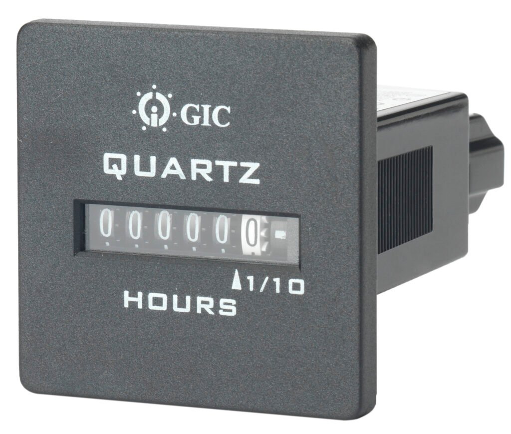 Hour Run Meter Square Face 90-264VAC
