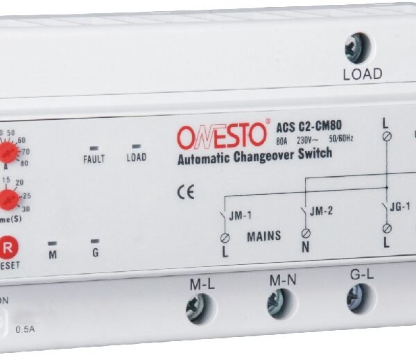 Changeover Switch compact 1phase 10A-80A adjustabl