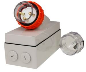 Appliance Inlet 3 Round Pins 32A 250V IP66