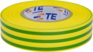 PVC Tape Roll Packet Of 10 Green / Yellow