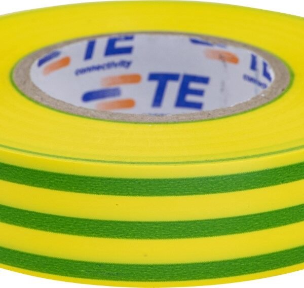 PVC Tape Roll Packet Of 10 Green / Yellow