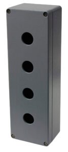 Pushbutton Enclosure Aluminium 4 Hole 57mm deep
