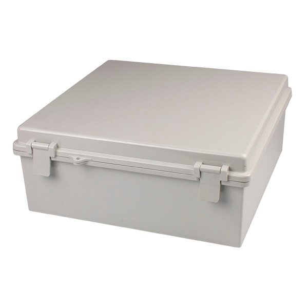 Enclosure Poly Grey  Body - Hinged lid 130x150x80