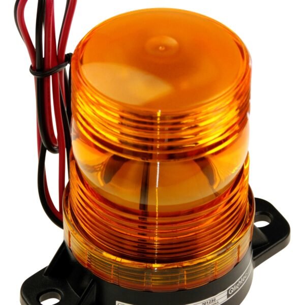 Warning light H-duty IP66 70mm Amber 12-24vdc