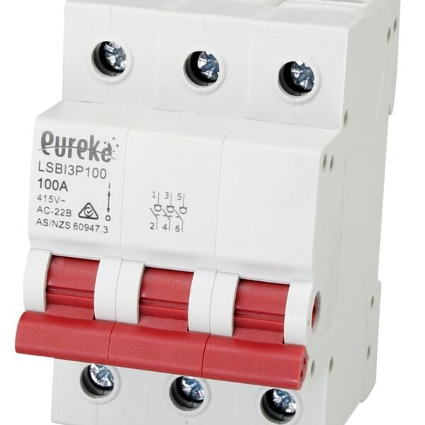 Isolator EUREKA Din Mount 3 Pole 100A