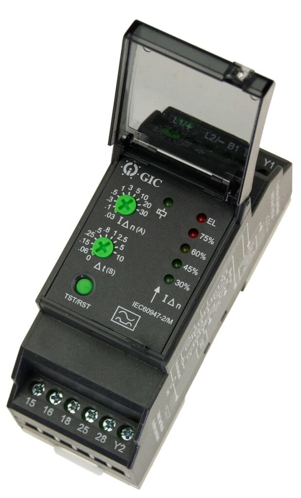 Earth Leakage Relay 220-415VAC 30mA- 30A Man Reset