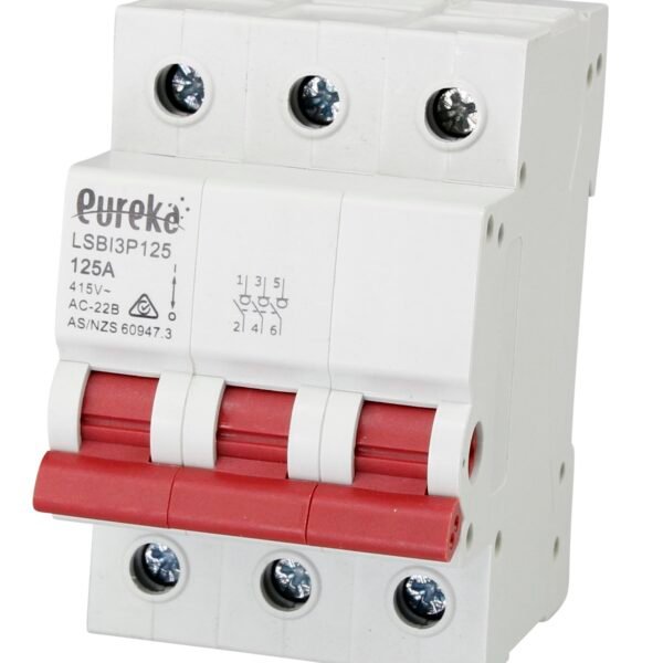 Isolator EUREKA Din Mount 3 Pole 125A