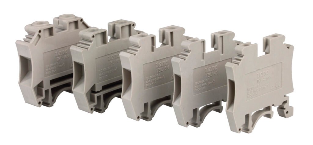 Terminal Din Mount 4mm Blue 32A