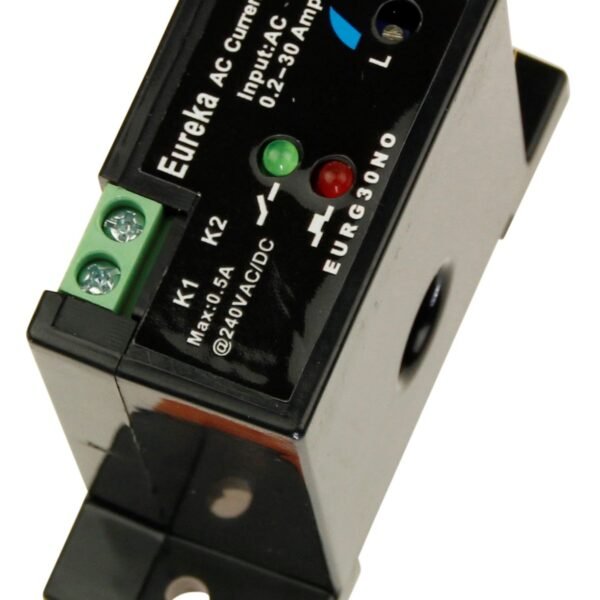 Current sensing relay,0.2-30A In,0.5A 240V Cont