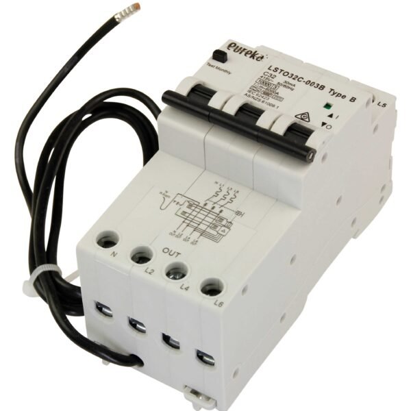 RCBO EUREKA 3 p 20A Type B C curve 10ka 30mA