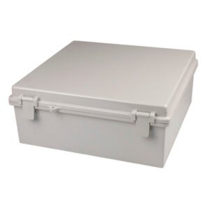 Enclosure Poly Grey Body - Hinged lid 200x300X130