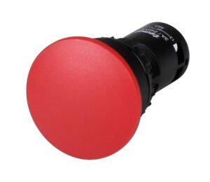 Pushbutton Monobloc Mushroom Black 1 N/O 1 N/C