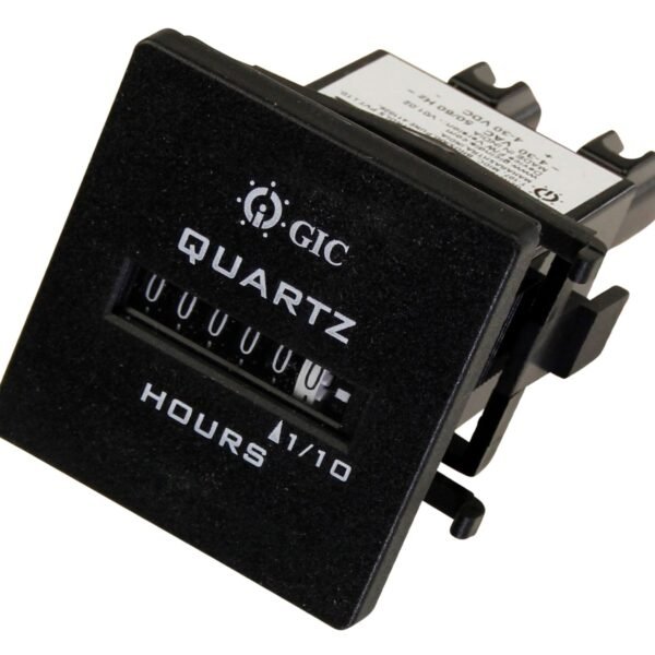 Hour Run Meter Square Face 4-36VAC/DC