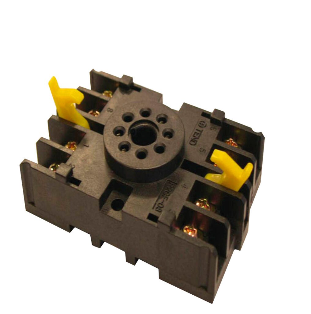 Socket-Din Rail-Surface Mount-8Pin-ScrewTerminals