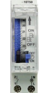 Time Clock Analogue 1 Channel 18mm 24Hr Battery