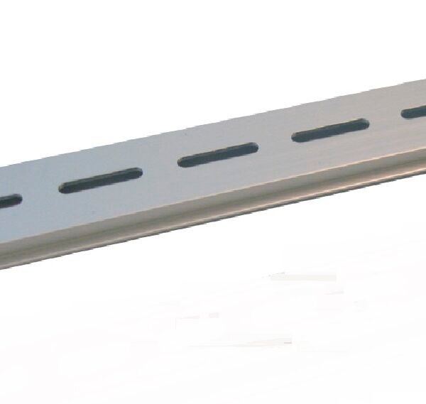 Din Rail Aluminium 2 Metre Slotted 8mm