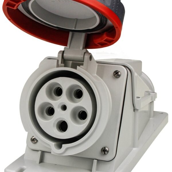 90Deg Surface Socket IP67 32A 415V 3P+E