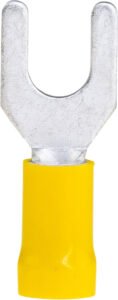 Spade Ter Yellow 2.5-6.0mm 6mm Stud 48A 50 PKT