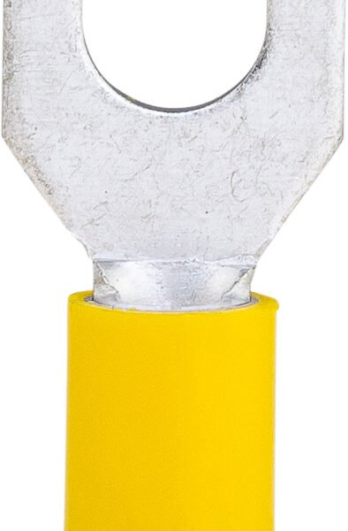 Spade Ter Yellow 2.5-6.0mm  6mm Stud 48A 50 PKT