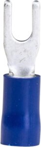 Spade Termi Blue 1.5-2.5mm 3.2mm Stu 27A 100 PKT