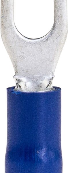 Spade Termi Blue 1.5-2.5mm 4mm Stud 27A 100 PKT