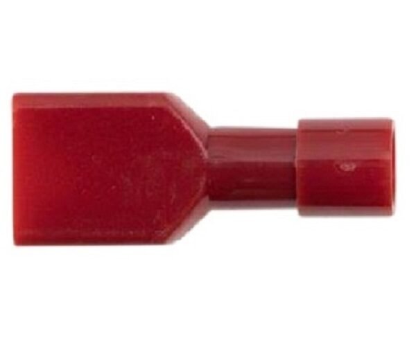 Qu Con F Red 0.5-1.5mm Cab 6.3x0.8 90degree 50 PKT