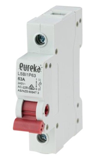 MCB EUREKA 2 Pole 20A D Curve 10kA