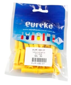 Butt Splice Yellow 2.5-6.0mm 48A 50 PKT