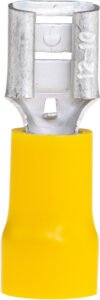 Quick Conn Yellow 2.5-6.0mm 6.3 x 0.8mm 24A 50 PKT