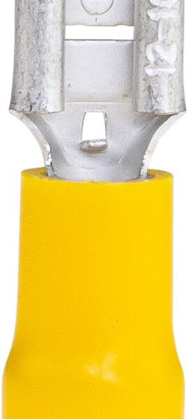 Quick Conn Yellow 2.5-6.0mm 6.3 x 0.8mm 24A 50 PKT