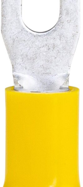 Spade Ter Yellow 2.5-6.0mm  3.5mm Stu 48A 100 PKT