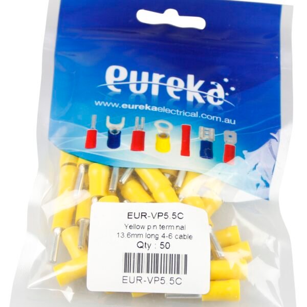 Wire Pin Yell 2.5-6.0mm  14mm Pin 48A 50 PKT