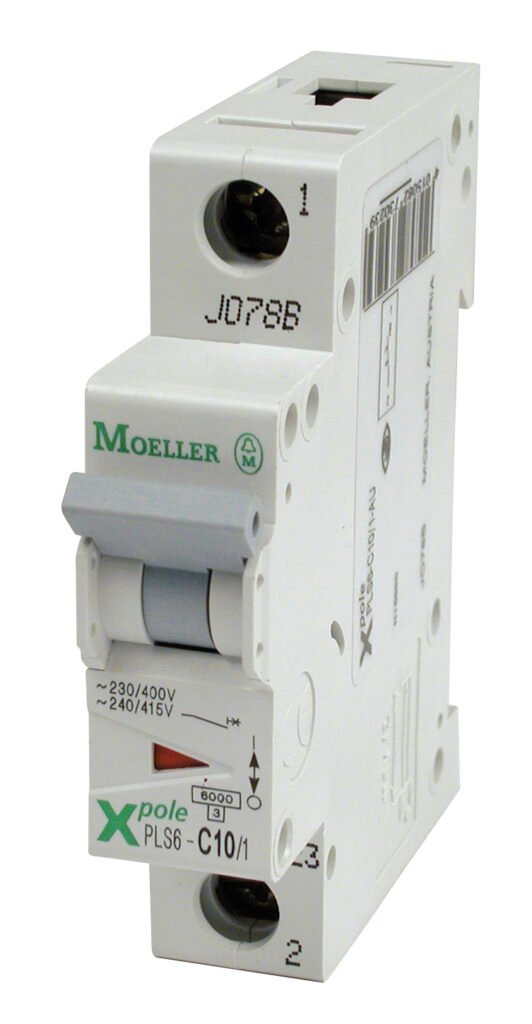 MCB Eaton C Curve 1 Pole 6kA 10A