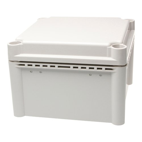 Enclosure ABS Grey Body Grey Screw Lid 100x100x100