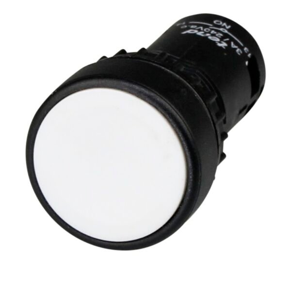 Pushbutton Monobloc Flush White 1 N/O 1 N/C