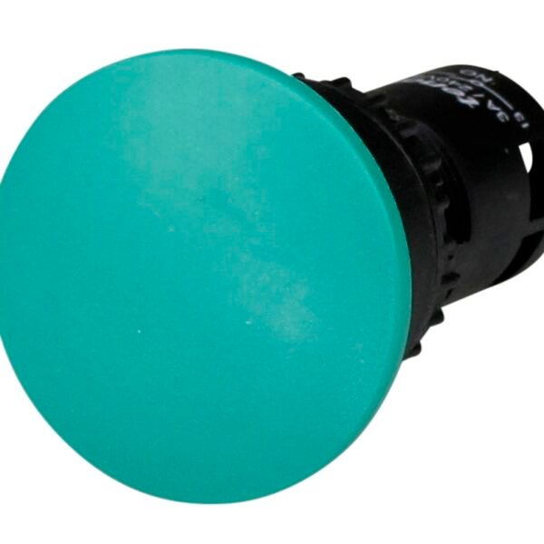 Pushbutton Monobloc Mushroom Green 1 N/O 1 N/C