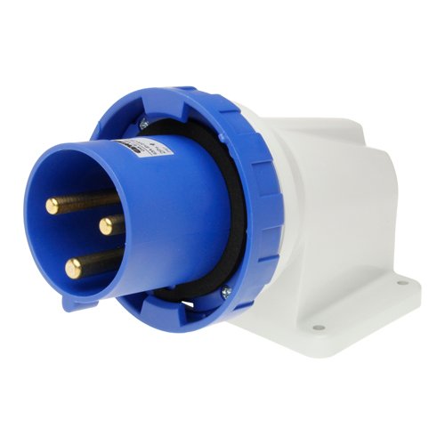 90 Deg Appliance Inlet 63A 240VAC 2P+E